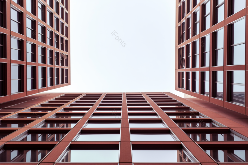 实拍红色大楼写字楼仰视局部摄影背景,高清,摄影图,摄影图片,图片大全,摄影图免费下载